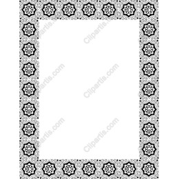 Black and White Mandala Frame