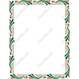 Elegant Decorative Floral Frame