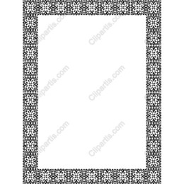 Black and White Decorative Border