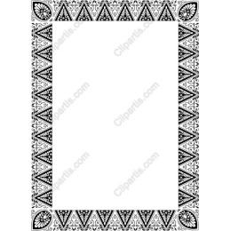 Elegant Black and White Ornate Border