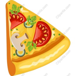 Vibrant Pizza Slice