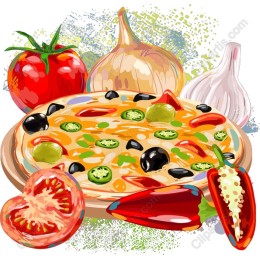 Delicious Pizza with Fresh Ingredients