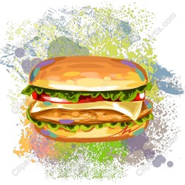 Vibrant Hamburger