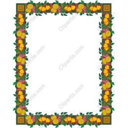Vibrant Nature-Inspired Fruit Frame
