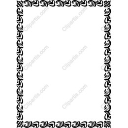 Elegant Black Floral Frame