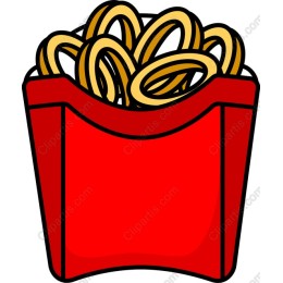 Onion Rings in Red Carton