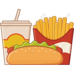 Fast Food Set - Hot Dog, Fries, & Soda