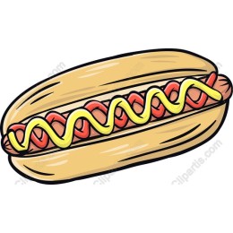 Clipart Hot Dog