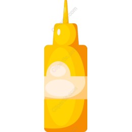 Vibrant Mustard Bottle