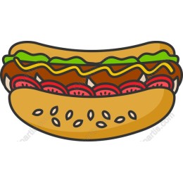 Colorful Hot Dog
