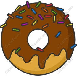 Chocolate Donut with Sprinkles