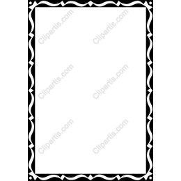 Black and White Ornate Frame