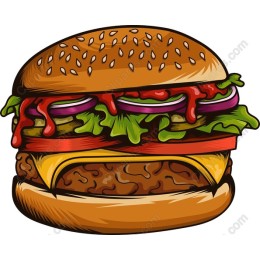 Vibrant Hamburger