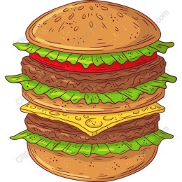 Three-Layer Hamburger