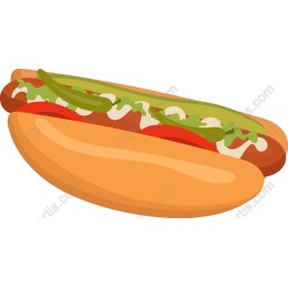 Vibrant Hot Dog