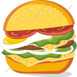 Vibrant Hamburger