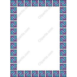 Vibrant Geometric Border