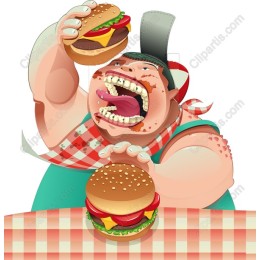 Jovial Burger Lover