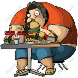 Playful Food Lover Cartoon