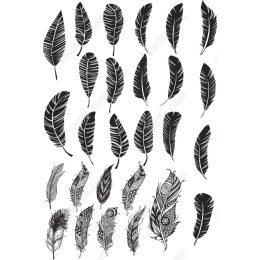 Feather Collection: Artistic Clipart Set