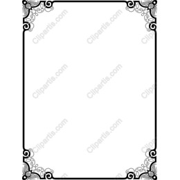 Elegant Black and White Decorative Frame