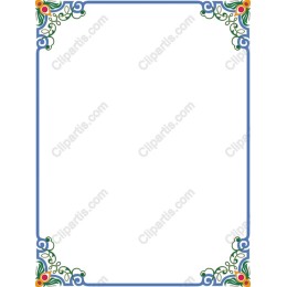 Elegant Floral Decorative Border