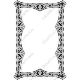 Elegant Black and White Decorative Frame