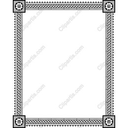 Elegant Floral Decorative Border
