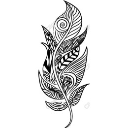 Stylized Leaf Motif