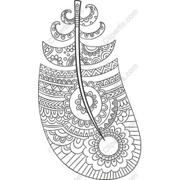 Intricate Floral Leaf