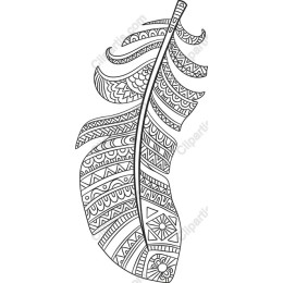 Intricate Stylized Feather
