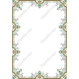 Elegant Floral Decorative Frame