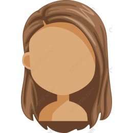 Minimalist Brown-Haired Woman