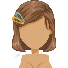 Minimalist Character with Brown Hair