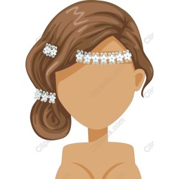 Floral Elegance: Brown Hair