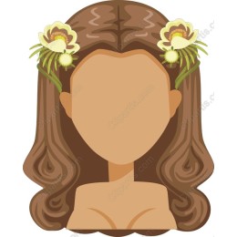 Floral Hair Vignette