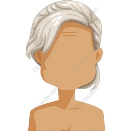 Stylish Silver Hair Character