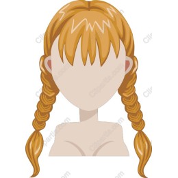 Charming Braided Hair Character