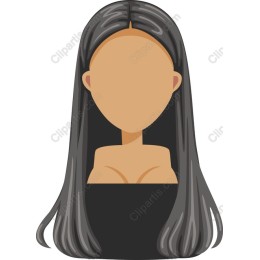 Elegant Black Hair Woman