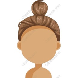 Stylish Character with Top Bun