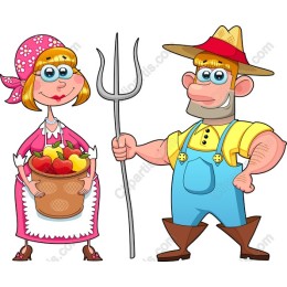 Farmers Love - Whimsical Couple