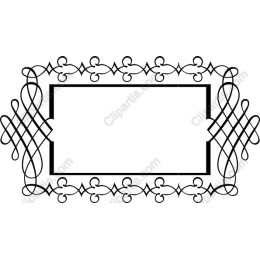 Sophisticated Decorative Frame in Black and White