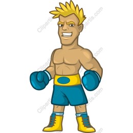 Vibrant Cartoon Boxer