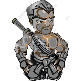 Stylized Muscular Warrior
