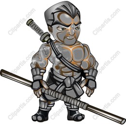 Fierce Muscular Ninja