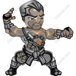 Fierce Cartoon Warrior