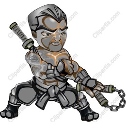 Fierce Warrior in Action