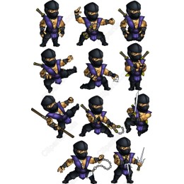 Ninja Warrior Cliparts - Bundle