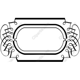 Musical Note Ornate Frame
