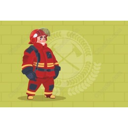 Cheerful Firefighter
